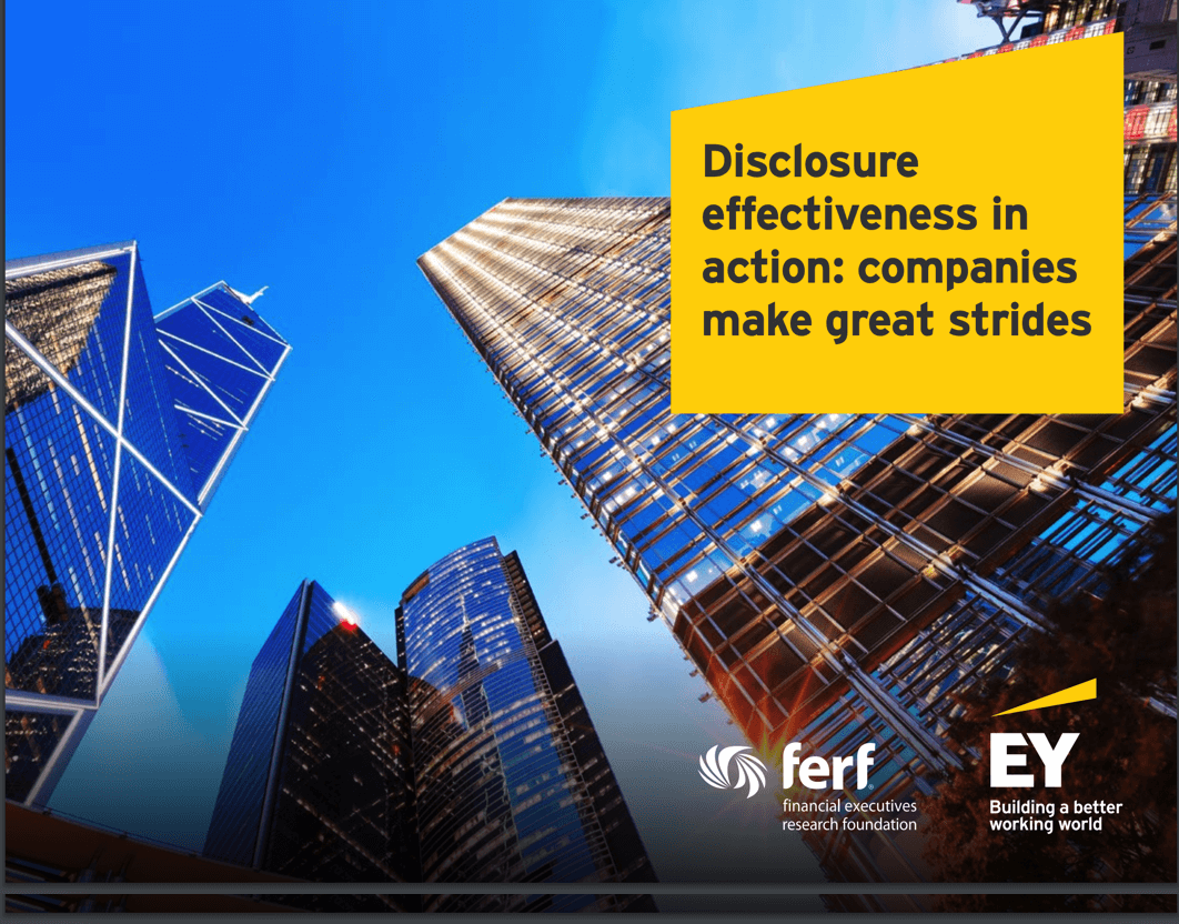 Disclosure Effectiveness in Action - MyLogIQ Insights